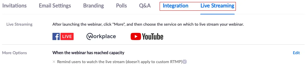 hướng dẫn sử dụng zoom webinar: Live Streaming trên zoom webinar 