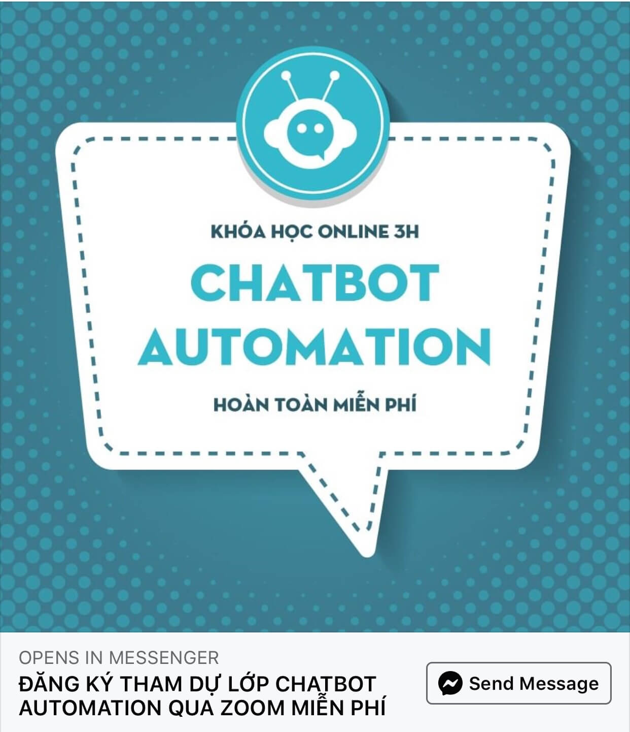 Fchat lựa chọn Zoom Meeeting để tổ chức khoá học Chatbot miễn phí