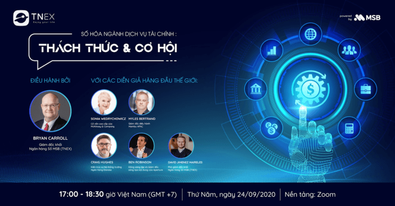 Read more about the article TNEX lựa chọn Zoom Webinar hội thảo trực tuyến “Số hóa ngành Dịch vụ Tài chính: Thách Thức & Cơ Hội”