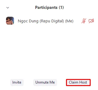Claim host