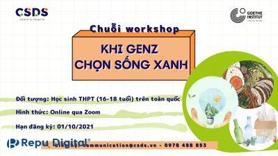 Goethe-Institut Hanoi CSDS và VGO lựa chọn Zoom Meeting tổ chức chuỗi workshop “Khi Gen Z sống xanh”