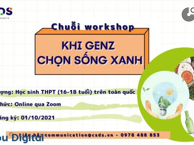 Goethe-Institut Hanoi CSDS và VGO lựa chọn Zoom Meeting tổ chức chuỗi workshop "Khi Gen Z sống xanh"