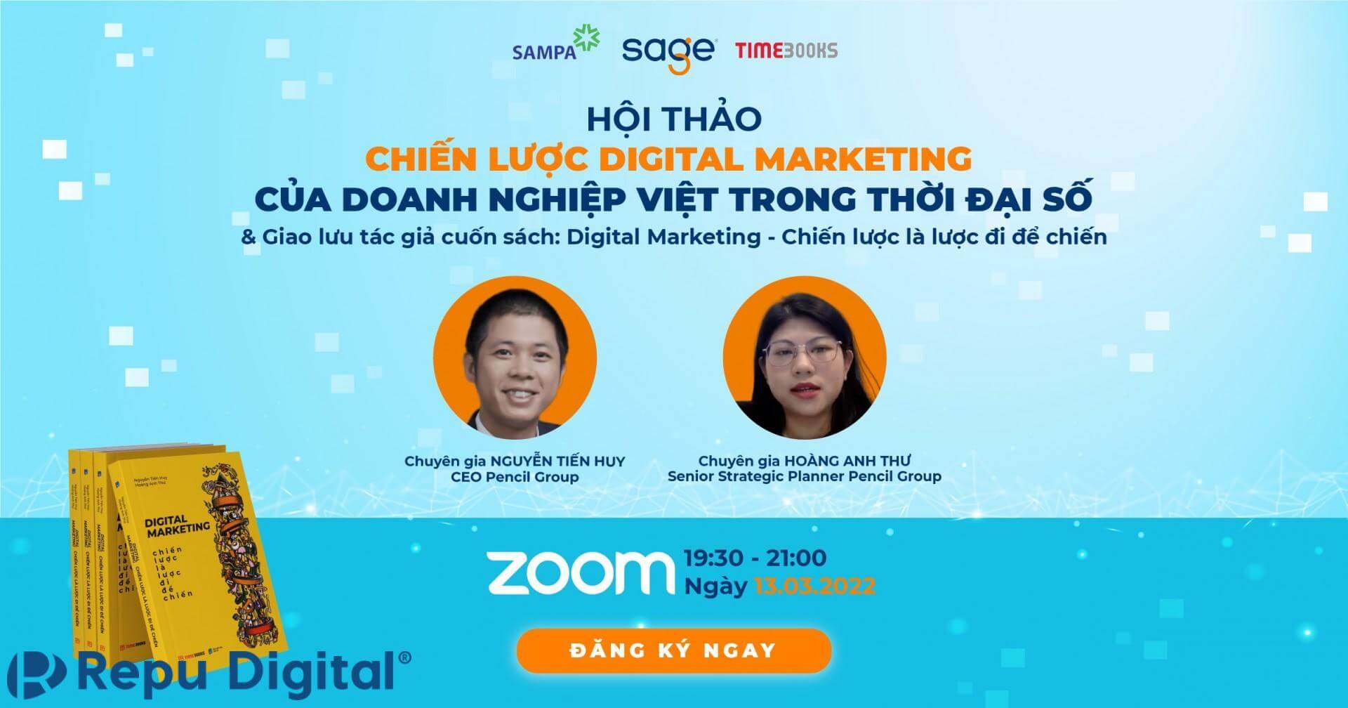 Pencil Group, học viện Sage và TimeBook lựa chọn Zoom tổ chức lễ ra mắt sách Chiến lược Digital Marketing
