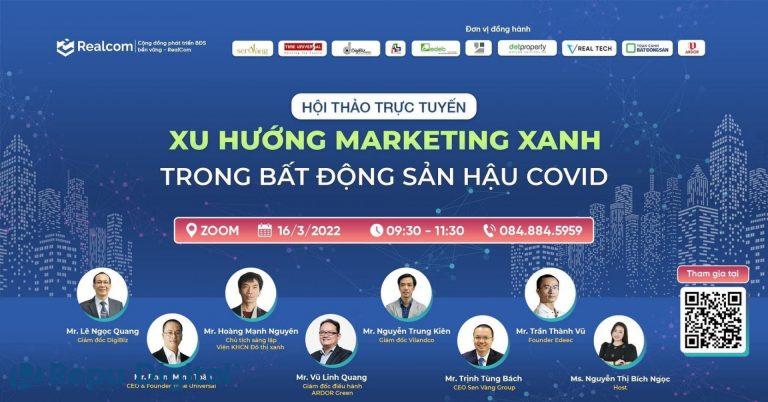 Read more about the article Cộng đồng BĐS Realcom chọn Zoom tổ chức hội thảo trực tuyến “Xu hướng Marketing xanh trong Bất động sản hậu Covid”