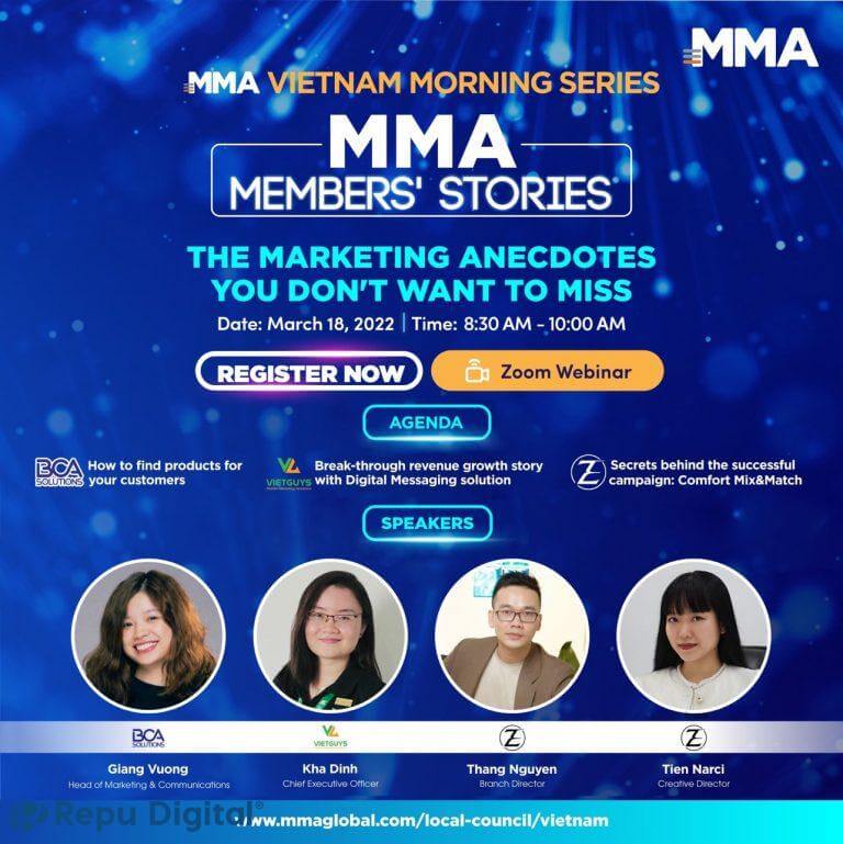 Read more about the article MMA Việt Nam lựa chọn Zoom Webinar tổ chức hội thảo trực tuyến MMA Morning Series “Unveil Marketing anecdotes”