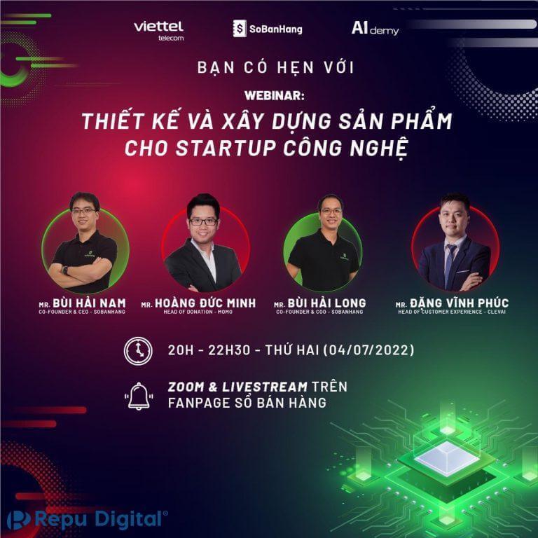 Read more about the article Viettel Telecom & Sổ Bán Hàng lựa chọn Zoom Webinar tổ chức hội thảo “THIẾT KẾ VÀ XÂY DỰNG SẢN PHẨM CHO STARTUP CÔNG NGHỆ”