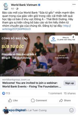 World Bank Vietnam lựa chọn Zoom Webinar để tổ chức sự kiện