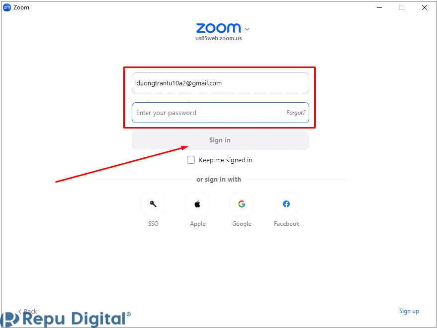 Cách đăng nhập Zoom Meeting